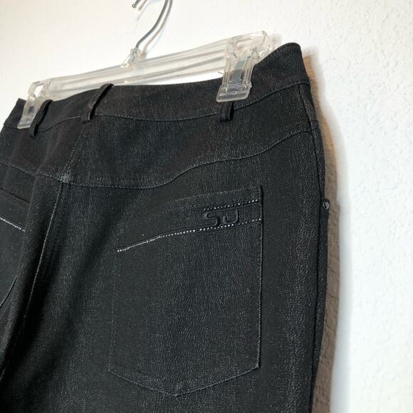 St. John Vintage Metallic Sparkle Holiday Ponte Pants Quiet luxury - Picture 8 of 11